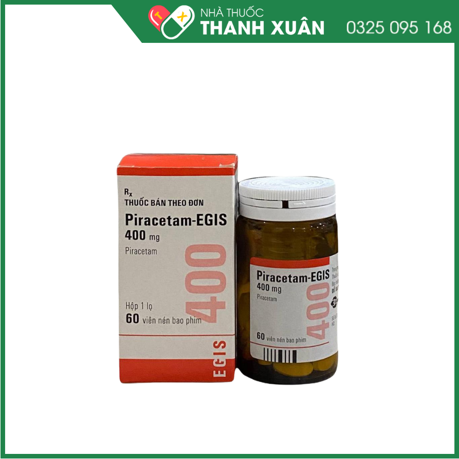 Piracetam - Egis 400mg điều trị các triệu chứng của hội chứng tâm thần thực thể